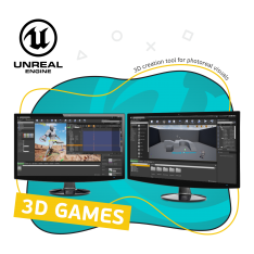 Unreal Engine 4. Игровой движок - КИБЕРшкола программирования для детей, компьютерные курсы для школьников, начинающих и подростков - KIBERone г. Челябинск