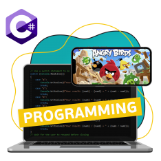 Программирование на C#. Удивительный мир 2D-игр - КИБЕРшкола программирования для детей, компьютерные курсы для школьников, начинающих и подростков - KIBERone г. Челябинск
