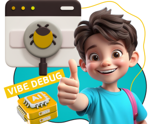 Тестирование & Vibe Debug. Охотники за багами - КИБЕРшкола программирования для детей, компьютерные курсы для школьников, начинающих и подростков - KIBERone г. Челябинск